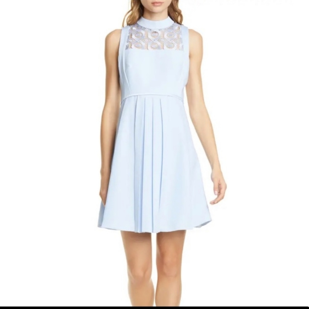 Ted Baker London Abequa Lace Yoke Skater Dress